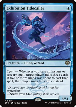 Exhibition Tidecaller (SOS-048) - Secrets of Strixhaven Foil - Secrets of Strixhaven - Card Brawlers | Quebec | Canada |