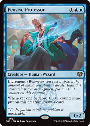 Pensive Professor (SOS-063) - Secrets of Strixhaven - Secrets of Strixhaven - Card Brawlers | Quebec | Canada |