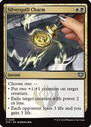 Silverquill Charm (SOS-225) - Secrets of Strixhaven Foil - Secrets of Strixhaven - Card Brawlers | Quebec | Canada |