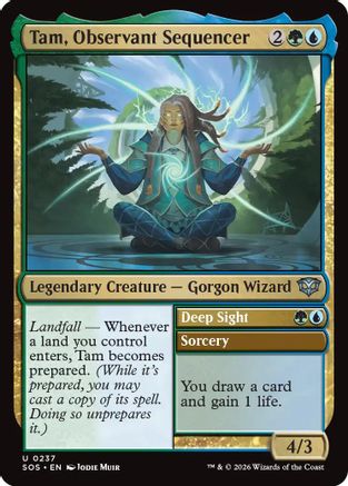 Tam, Observant Sequencer (SOS-237) - Secrets of Strixhaven - Secrets of Strixhaven - Card Brawlers | Quebec | Canada |