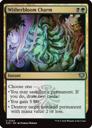 Witherbloom Charm (SOS-244) - Secrets of Strixhaven Foil - Secrets of Strixhaven - Card Brawlers | Quebec | Canada |