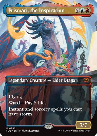 Prismari, the Inspiration (Borderless) (SOS-285) - Secrets of Strixhaven Foil - Secrets of Strixhaven - Card Brawlers | Quebec | Canada |