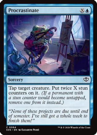 Procrastinate (SOS-064) - Secrets of Strixhaven Foil - Secrets of Strixhaven - Card Brawlers | Quebec | Canada |