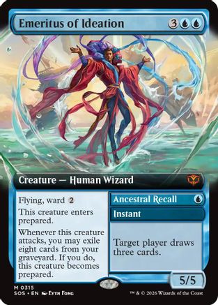 Emeritus of Ideation (Extended Art) (SOS-315) - Secrets of Strixhaven - Secrets of Strixhaven - Card Brawlers | Quebec | Canada |