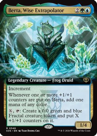 Berta, Wise Extrapolator (Extended Art) (SOS-346) - Secrets of Strixhaven Foil - Secrets of Strixhaven - Card Brawlers | Quebec | Canada |