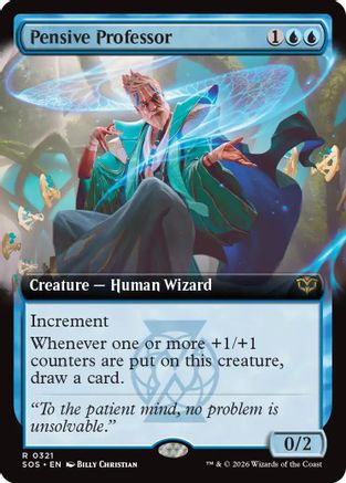 Pensive Professor (Extended Art) (SOS-321) - Secrets of Strixhaven Foil - Secrets of Strixhaven - Card Brawlers | Quebec | Canada |