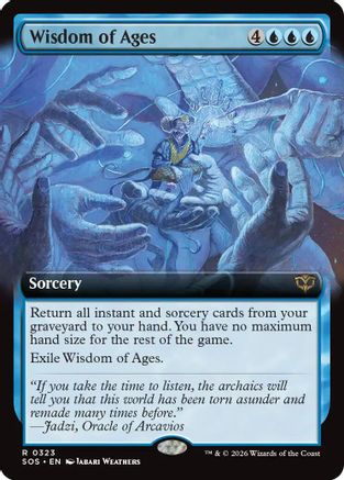 Wisdom of Ages (Extended Art) (SOS-323) - Secrets of Strixhaven - Secrets of Strixhaven - Card Brawlers | Quebec | Canada |