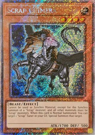 Scrap Chimera [RA05-EN005] Platinum Secret Rare - Rarity Collection 5 - Card Brawlers | Quebec | Canada |