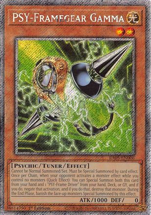 PSY-Framegear Gamma [RA05-EN006] Platinum Secret Rare - Rarity Collection 5 - Card Brawlers | Quebec | Canada |