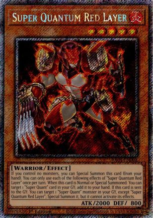 Super Quantum Red Layer [RA05-EN008] Platinum Secret Rare - Rarity Collection 5 - Card Brawlers | Quebec | Canada |