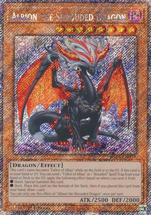 Albion the Shrouded Dragon [RA05-EN019] Platinum Secret Rare - Rarity Collection 5 - Card Brawlers | Quebec | Canada |
