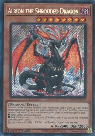 Albion the Shrouded Dragon [RA05-EN019] Secret Rare - Rarity Collection 5 - Card Brawlers | Quebec | Canada |