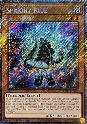 Spright Blue [RA05-EN021] Platinum Secret Rare - Rarity Collection 5 - Card Brawlers | Quebec | Canada |