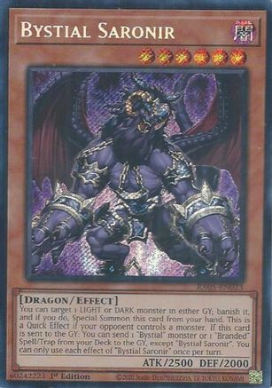 Bystial Saronir [RA05-EN023] Secret Rare - Rarity Collection 5 - Card Brawlers | Quebec | Canada |