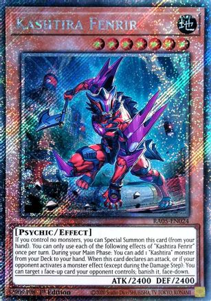 Kashtira Fenrir [RA05-EN024] Platinum Secret Rare - Rarity Collection 5 - Card Brawlers | Quebec | Canada |