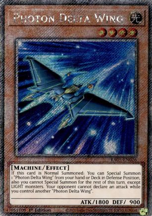 Photon Delta Wing [RA05-EN026] Platinum Secret Rare - Rarity Collection 5 - Card Brawlers | Quebec | Canada |