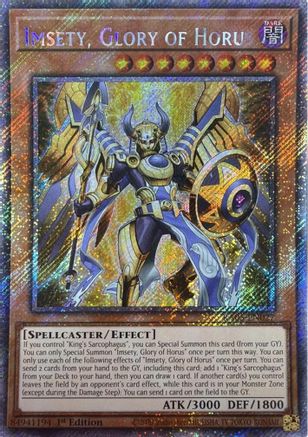 Imsety, Glory of Horus [RA05-EN027] Platinum Secret Rare - Rarity Collection 5 - Card Brawlers | Quebec | Canada |