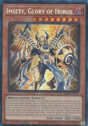 Imsety, Glory of Horus [RA05-EN027] Secret Rare - Rarity Collection 5 - Card Brawlers | Quebec | Canada |