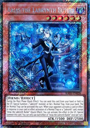 Arias the Labrynth Butler [RA05-EN028] Platinum Secret Rare - Rarity Collection 5 - Card Brawlers | Quebec | Canada |