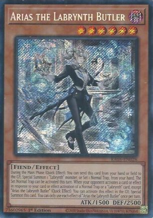 Arias the Labrynth Butler [RA05-EN028] Secret Rare - Rarity Collection 5 - Card Brawlers | Quebec | Canada |
