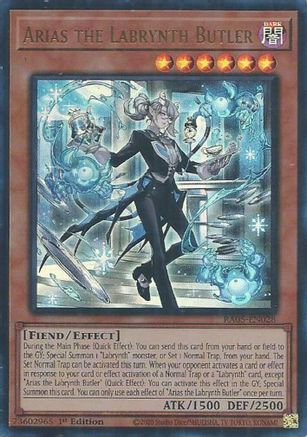 Arias the Labrynth Butler [RA05-EN028] Ultra Rare - Rarity Collection 5 - Card Brawlers | Quebec | Canada |