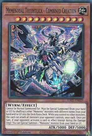 Mementoal Tecuhtlica - Combined Creation [RA05-EN029] Super Rare - Rarity Collection 5 - Card Brawlers | Quebec | Canada |