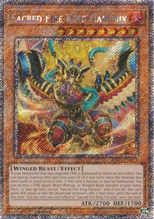 Sacred Fire King Garunix [RA05-EN031] Platinum Secret Rare - Rarity Collection 5 - Card Brawlers | Quebec | Canada |