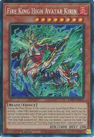Fire King High Avatar Kirin [RA05-EN032] Collector's Rare