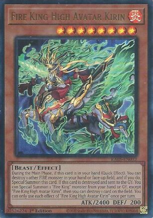 Fire King High Avatar Kirin [RA05-EN032] Ultra Rare - Rarity Collection 5 - Card Brawlers | Quebec | Canada |