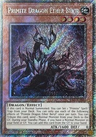 Primite Dragon Ether Beryl [RA05-EN033] Platinum Secret Rare - Rarity Collection 5 - Card Brawlers | Quebec | Canada |