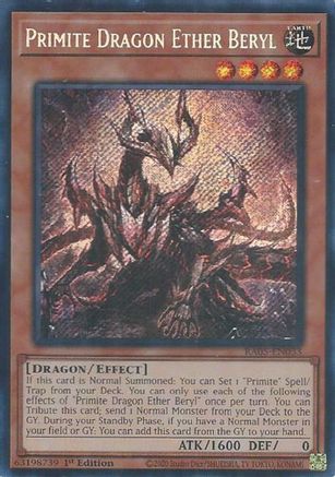 Primite Dragon Ether Beryl [RA05-EN033] Secret Rare - Rarity Collection 5 - Card Brawlers | Quebec | Canada |