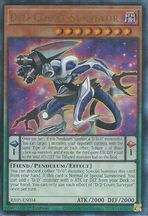 D/D Count Surveyor [RA05-EN034] Ultimate Rare - Rarity Collection 5 - Card Brawlers | Quebec | Canada |