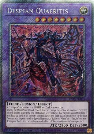 Despian Quaeritis [RA05-EN036] Platinum Secret Rare - Rarity Collection 5 - Card Brawlers | Quebec | Canada |