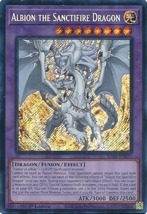 Albion the Sanctifire Dragon [RA05-EN037] Secret Rare - Rarity Collection 5 - Card Brawlers | Quebec | Canada |