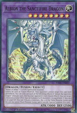 Albion the Sanctifire Dragon [RA05-EN037] Super Rare - Rarity Collection 5 - Card Brawlers | Quebec | Canada |