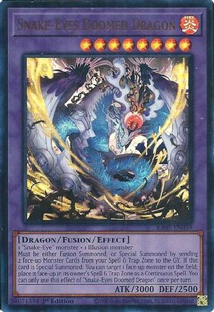 Snake-Eyes Doomed Dragon [RA05-EN039] Ultra Rare - Rarity Collection 5 - Card Brawlers | Quebec | Canada |