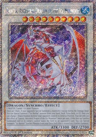Lancea, Ancestral Dragon of the Ice Mountain [RA05-EN045] Platinum Secret Rare - Rarity Collection 5 - Card Brawlers | Quebec | Canada |