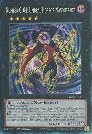 Number C104: Umbral Horror Masquerade [RA05-EN046] Collector's Rare - Rarity Collection 5 - Card Brawlers | Quebec | Canada |