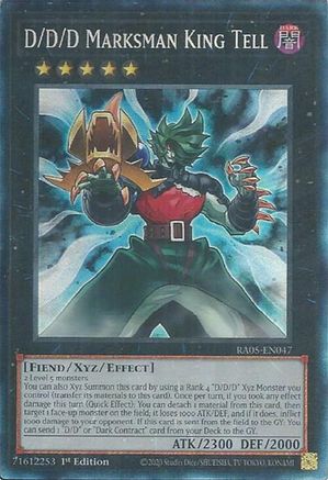 D/D/D Marksman King Tell [RA05-EN047] Collector's Rare - Rarity Collection 5 - Card Brawlers | Quebec | Canada |
