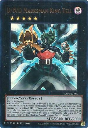D/D/D Marksman King Tell [RA05-EN047] Ultra Rare - Rarity Collection 5 - Card Brawlers | Quebec | Canada |