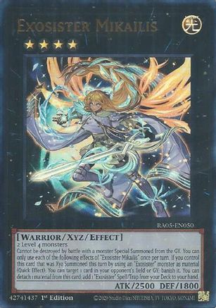 Exosister Mikailis [RA05-EN050] Ultra Rare - Rarity Collection 5 - Card Brawlers | Quebec | Canada |