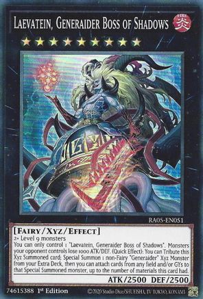 Laevatein, Generaider Boss of Shadows [RA05-EN051] Super Rare - Rarity Collection 5 - Card Brawlers | Quebec | Canada |