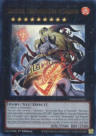 Laevatein, Generaider Boss of Shadows [RA05-EN051] Ultra Rare - Rarity Collection 5 - Card Brawlers | Quebec | Canada |