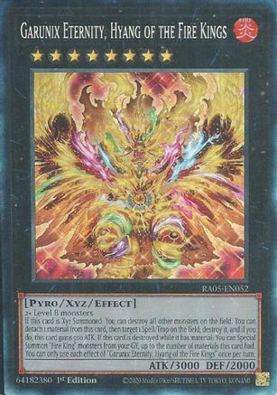 Garunix Eternity, Hyang of the Fire Kings [RA05-EN052] Collector's Rare - Rarity Collection 5 - Card Brawlers | Quebec | Canada |