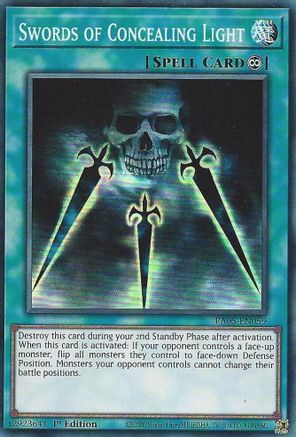 Swords of Concealing Light [RA05-EN059] Super Rare - Rarity Collection 5 - Card Brawlers | Quebec | Canada |
