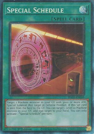 Special Schedule [RA05-EN060] Collector's Rare - Rarity Collection 5 - Card Brawlers | Quebec | Canada |