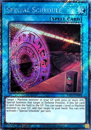 Special Schedule [RA05-EN060] Platinum Secret Rare - Rarity Collection 5 - Card Brawlers | Quebec | Canada |