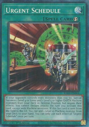 Urgent Schedule [RA05-EN064] Collector's Rare - Rarity Collection 5 - Card Brawlers | Quebec | Canada |
