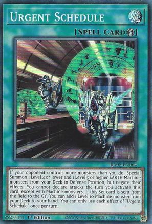 Urgent Schedule [RA05-EN064] Super Rare - Rarity Collection 5 - Card Brawlers | Quebec | Canada |