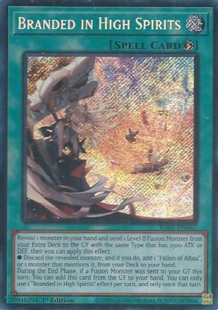 Branded in High Spirits [RA05-EN067] Secret Rare - Rarity Collection 5 - Card Brawlers | Quebec | Canada |